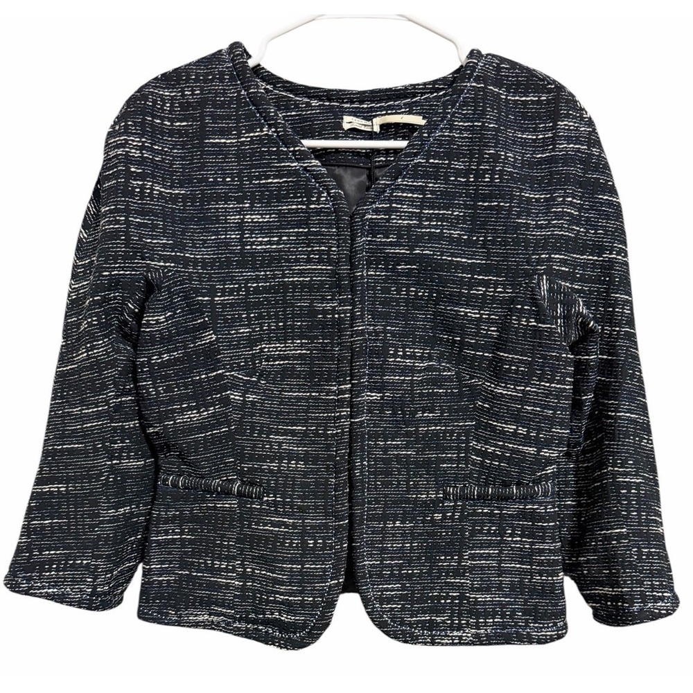 Leon Max Limited‎ Edition Tweed Multi Black Blazer Women's Size 6
